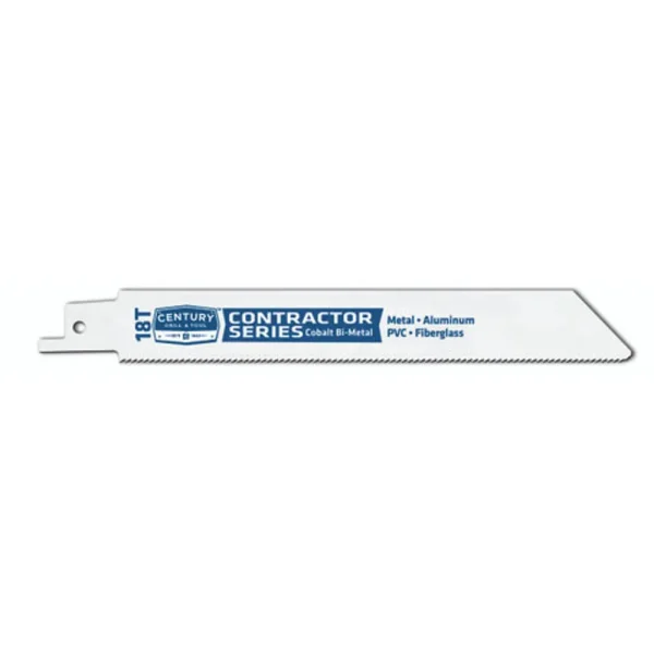 Century Drill 6″ x 18TPI Contractor Bi-Metal Reciprocating Saw Blades – (5 Pack) (07518)