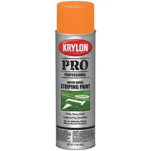 Krylon 5916 Water-Based Athletic Field Striping Paint – Orange, 17 oz