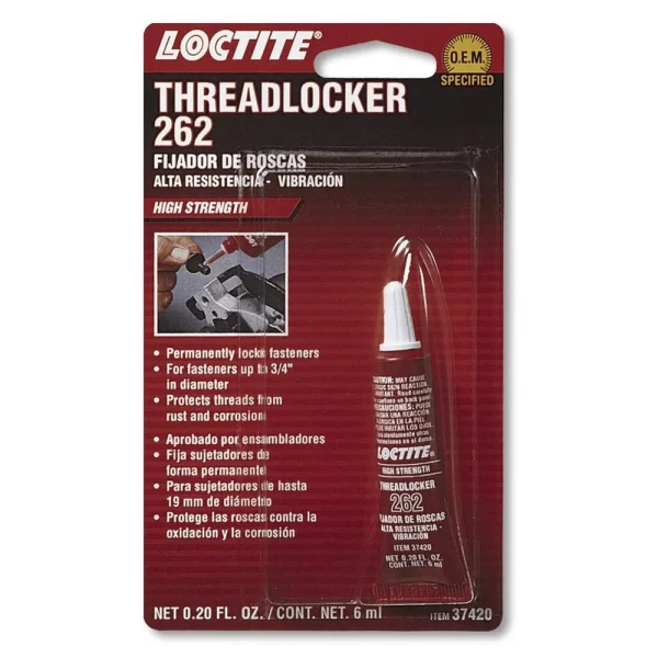 Loctite 6ml 262 Red Threadlocker Tube (37420)