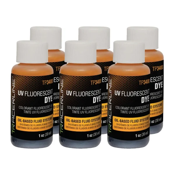 Tracerline TP3400-1P6 1 oz (30 ml) Bottles UV Fluorescent Dye, up to 6 Vehicles