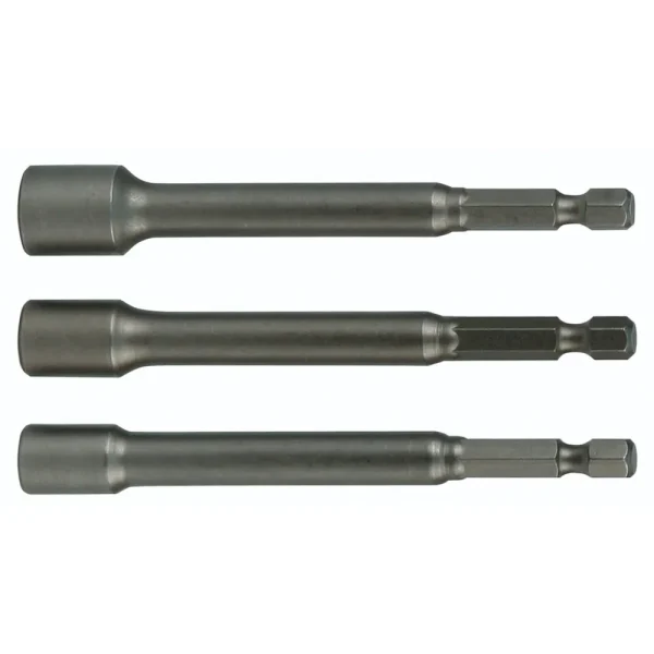 Wiha Magnetic Nut Setter Set 3 pcs 1/4, 5/16, 3/8 x 6” OAL (70492)