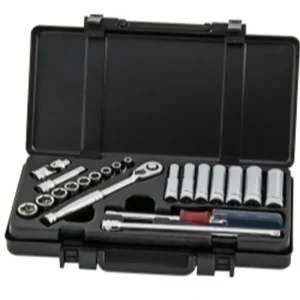 Titan Tools 66201 21 Piece 1/4″ Drive Metric Socket Set