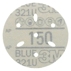 3M 3″ 150+Grit Hookit Blue Abrasive Disc 321U (36145) - view 3