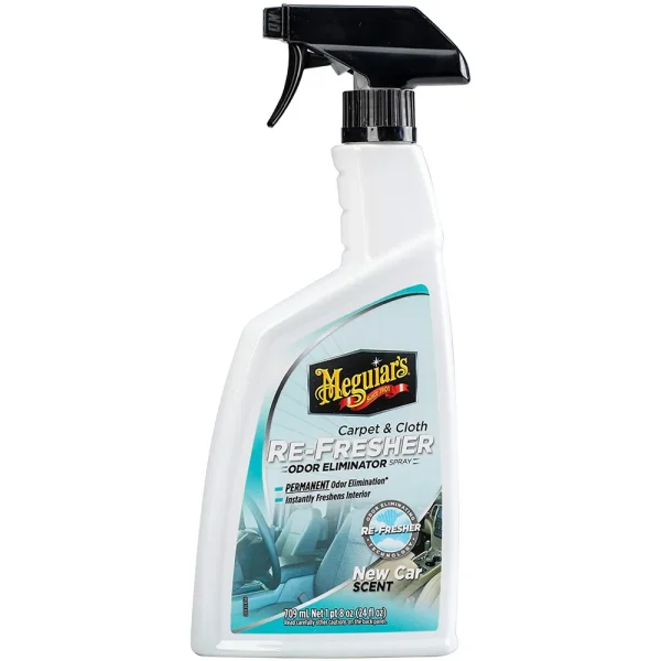 Meguiars G180724 Carpet & Cloth Re-Fresher Odor Eliminator Spray, 24 oz