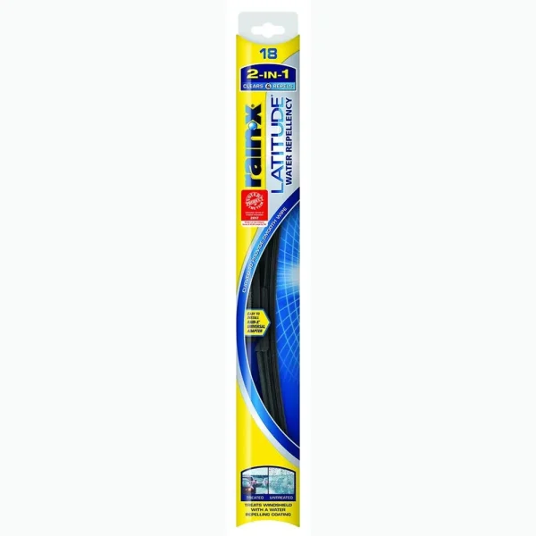 Rain-X 5079275-2 Latitude 2-IN-1 Water Repellency Wiper Blade, 18″