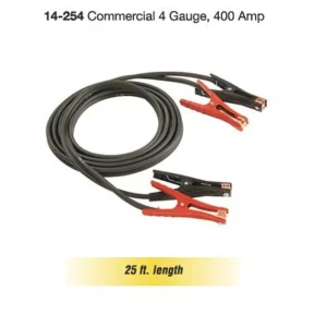 Goodall 14-254 Booster Cables 400 Amp Coated Clamps 25-foot 4 Gauge