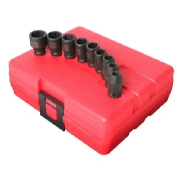 Sunex Tools 9-Piece 1/4″ Drive Metric Impact Socket Set (1809)