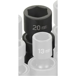 Grey Pneumatic 1/2″ Drive x 20mm Standard Universal Socket (2020UM)