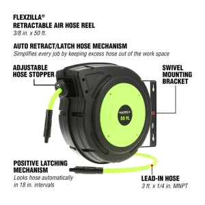 Flexzilla Legacy L8250FZ 3/8″ x 50′ Air Hose Reel (L8250FZ) - view 2
