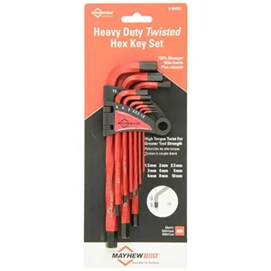 Mayhew Tools 45053 Twisted Hex Key Wrench Set, 9 Piece, 1.5mm to 10mm - view 2