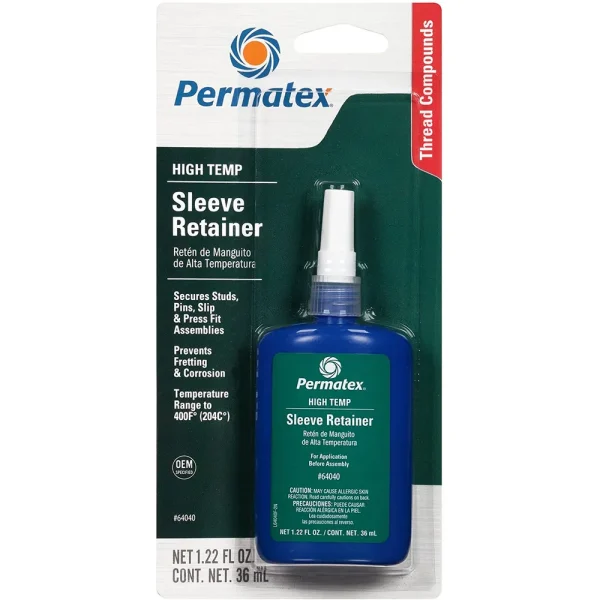 Permatex High Temperature Sleeve Retainer Adhesive Strength 36 ml (64040)