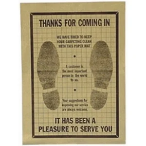 John Dow Industries Disposable Paper Floor Mats for Workshops (PFM-500)