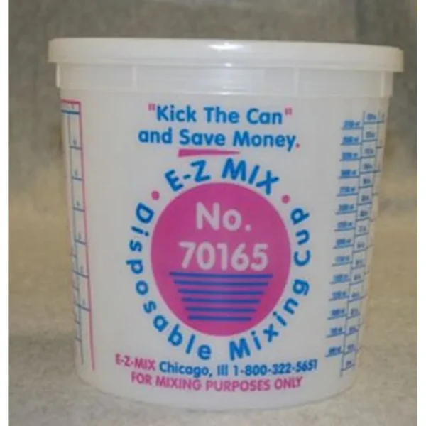E-Z Mix 70165 5-Quart Plastic Mixing Cups, box of 25