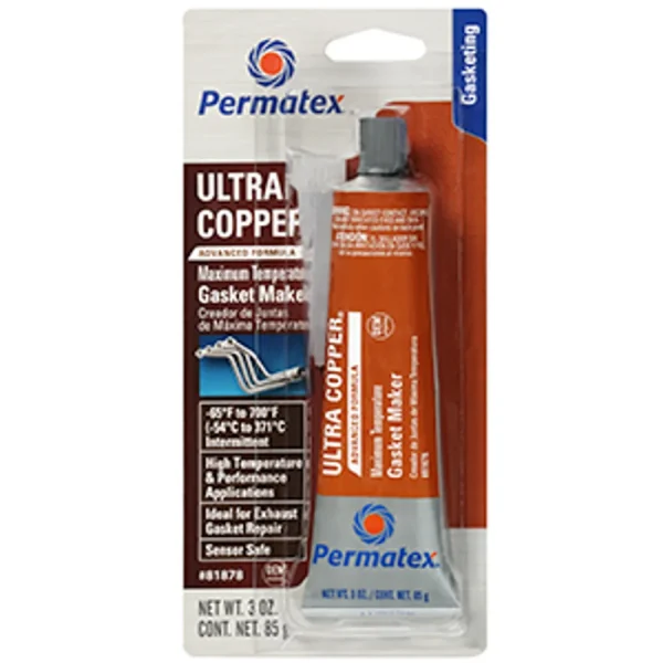 Permatex Ultra Copper Maximum Temperature RTV Silicone Gasket Maker (81878)