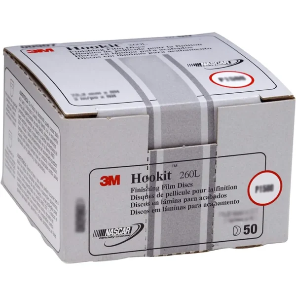 3M 6″ P1200 Hookit Finishing Film Abrasive Disc 260L (968)