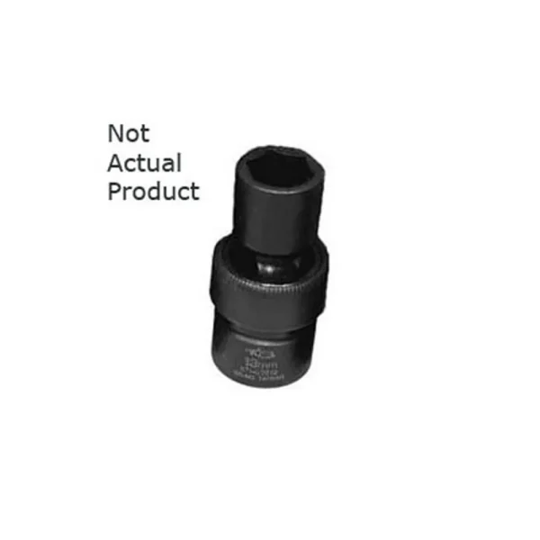 K Tool 38518 Impact Socket, 1/2″ Drive, 18mm, 6 Point, Flex, Shallow