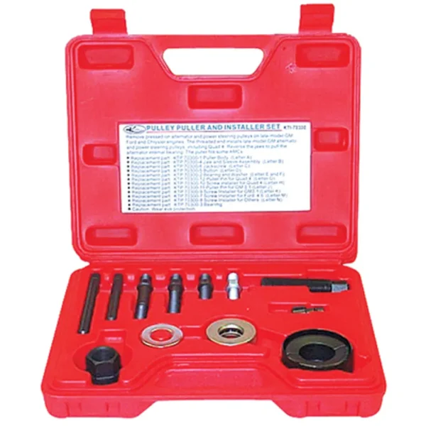 K Tool 70300 Pulley Puller and Installer Set, for V Shaped Pulleys and Serpentine Belt Pulleys
