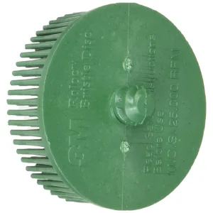 3M 2″ Coarse Green Scotch-Brite Roloc Bristle Disc (7524) - view 2