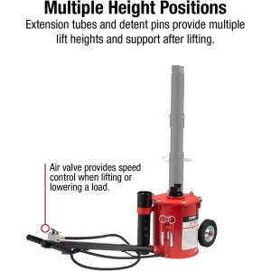 Sunex 10 Ton Portable Air Lift Jack (6710) - view 2