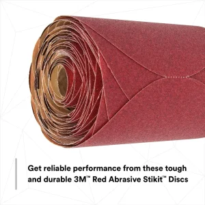 3M 6″ P220 Stikit Red Abrasive Sanding Discs (1111) - view 4