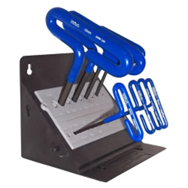 Eklind 56168 8 Piece 6″ Cusion Grip Hex T-Key Set with Stand