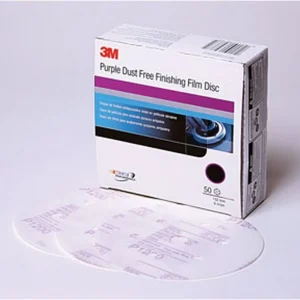 3M 6″ P600 Dust-Free Hookit Purple Finishing Film Disc (30771)