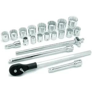 Performance 21 Piece 3/4 Inch Drive 12 Point SAE Socket Set – W34904 - view 2