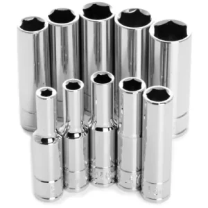 Performance 10 Piece 1/4 Inch Drive Deep 6 Point Metric Socket – W36400