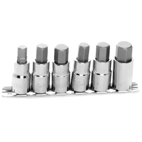 Performance 6 Piece 1/2 Inch Drive Hex SAE, Metric Socket Set – W38886