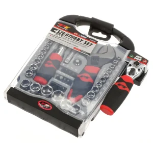 Performance 45 Piece 1/4, 3/8 Inch Drive 6 Point SAE, Metric Tool Set – W39000