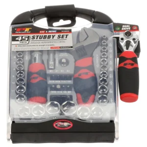 Performance 45 Piece 1/4, 3/8 Inch Drive 6 Point SAE, Metric Tool Set – W39000 - view 3