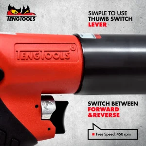 Teng Tools Pistol Style 13MM Chuck 450 RPM Left Right Hand Reversible Pneumatic Air Drill – ARD13 - view 3
