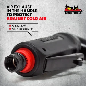 Teng Tools 25,000 RPM Mini Angled Pneumatic Composite Air Die Grinder with Silencer – ARG02 - view 4
