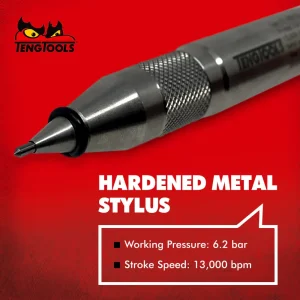 Teng Tools 360 Degree Precision Steel Pneumatic Air Scribe Engraving Pen with Metal Stylus – AREP25 - view 2