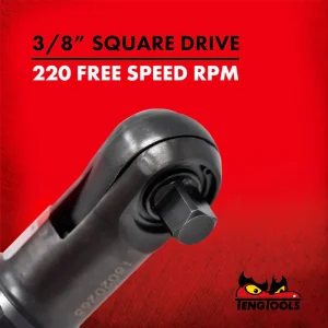 Teng Tools 3/8 Inch Square Drive High Torque Forward & Reverse Air Ratchet Wrench – ARRM38 - view 2