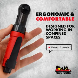 Teng Tools 3/8 Inch Square Drive High Torque Forward & Reverse Air Ratchet Wrench – ARRM38 - view 4