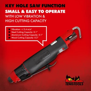 Teng Tools Small & Straight Key Hole Air Saw (For Steel, Aluminum, Copper, Plastic, Wood) – ARS01 - view 2