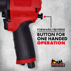 Teng Tools 3/8 Inch Square Drive Reversible High Torque Composite Air Impact Wrench Gun – ARWC38 - view 2