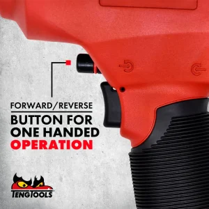 Teng Tools 3/8 Inch Square Drive Reversible High Torque Aluminum Air Impact Wrench Gun – ARWM38 - view 2