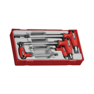 Teng Tools 7 Piece Metric T Handle Hex Key Allen Wrench Driver Set (2.5MM to 8MM) – TTHEX7S
