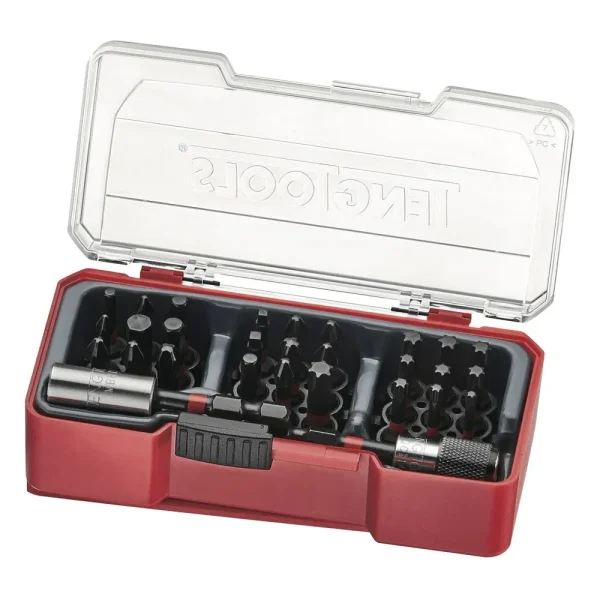 Teng Tools 30 Piece 1/4 Inch Hex Drive Hex, Torx, ROB Impact Screwdriver Bit Set – TJ1430