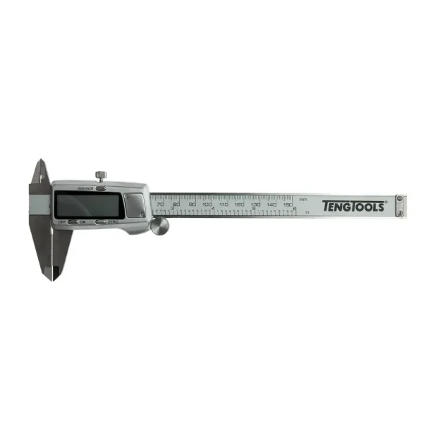 Teng Tools 150mm / 6 Inch 4 Function Metric and SAE Digital Calipers – CALD150