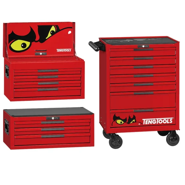Teng Tools 140 Piece PRO35 14 Drawer 26 Inch Wide Service Hand Tool Kit – TC8140NF