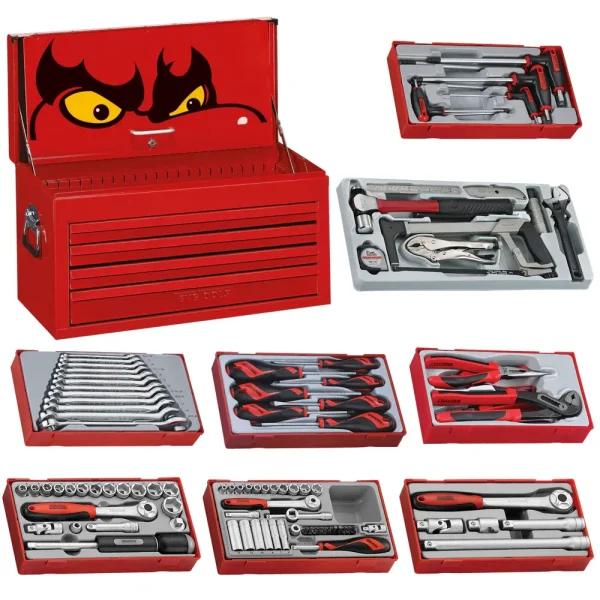 Teng Tools 115 Piece 6 Drawer Metric Series Tool Kit – TC806SV-SERIES115M