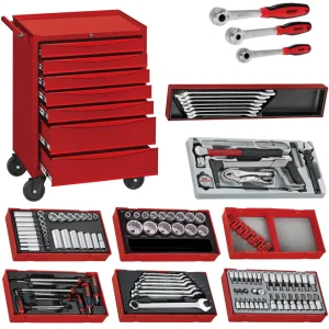 Teng Tools 140 Piece 7 Drawer SAE Series Tool Kit – TCW707EV-SERIES140SAE