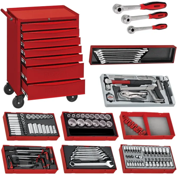 Teng Tools 140 Piece 7 Drawer SAE Series Tool Kit – TCW707EV-SERIES140SAE