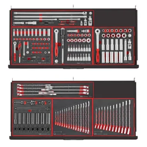 Teng Tools 447 Piece PRO35 37 Inch Wide EVA Foam Black Roller Cabinet Workstation Tool Kit – TCEMM637NBK-BUILD - view 2