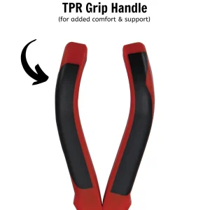 Teng Tools 6 Inch Long, Straight Jaws TPR Grip Flat Nose Pliers – MB464-6T - view 4