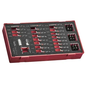Teng Tools 50 Piece 1/4 Inch Hex Drive 30MM & 50MM Long Impact Bit EVA Foam Tray – TEABS50