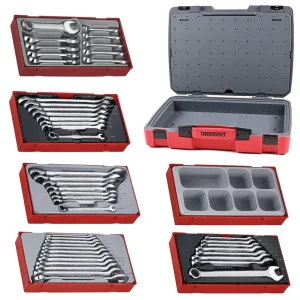 Teng Tools 46 Piece Metric & SAE Regular, Ratcheting & Stubby Wrench Kit – TC-6T-26